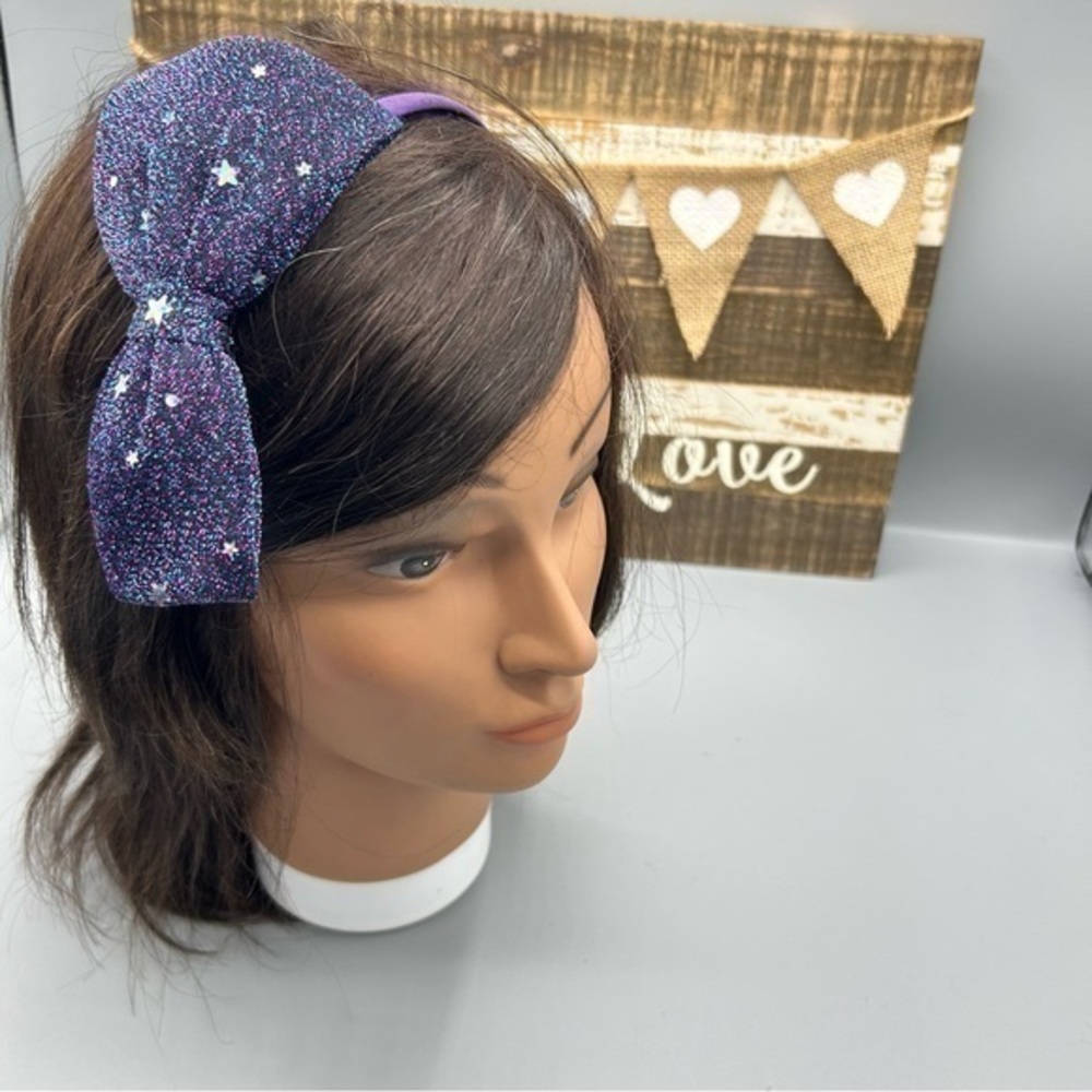 ✨NWOT purple sparkle star ⭐️ headband